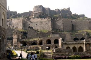 Golkonda Fort, west of Hyderabad,