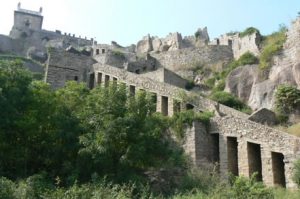 View Golkonda Fort, west of Hyderabad.  It was