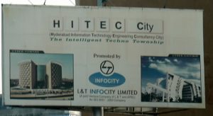 Hyderabad - high tech building Cyber
