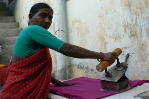 Hyderabad - on the way to Birla Mandir temple. The iron