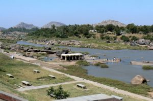 On the banks of the sacred River Tungabhadra