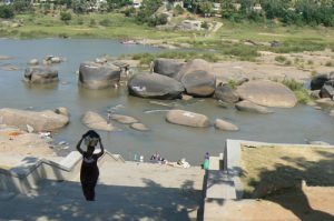 On the banks of the sacred River Tungabhadra