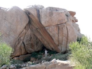 Enormous rock outcroppings at Hampi