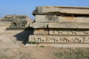 Hampi ruins of temples