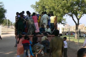 Hampi - Groups of orphans travel