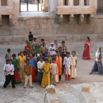 Hampi - Orphan group visiting the Hampi ruins