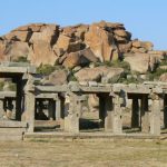 Rock outcroppings at Hampi ancient temples