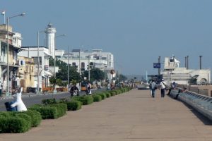 Pondicherry is on the Indian Ocean and offers a pleasant