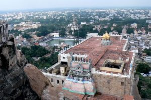 Pilgrim at Rock Fort Temple. Tiruchirappalli (Trichy)