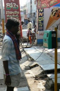 Vijayawada - public phone.