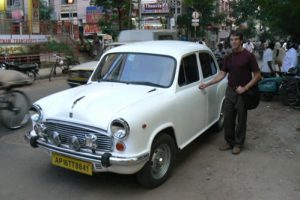 Vijayawada - old Morris taxi and