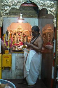 Vijayawada - temple attendant.
