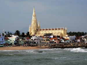 Kanyakumari - Catholic church making its presence known.