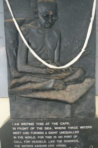 Kanyakumari - Mahatma Gandhi memorial plaque