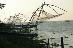 Kochi - fishing nets along the