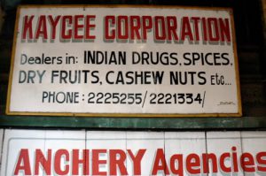 Kochi - spice shop in the