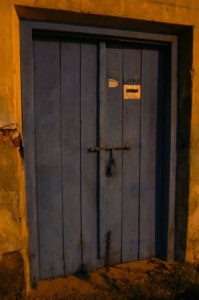 Kochi - an old spicetrader's doorway in the