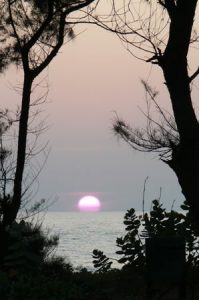 Day's end at Palolem Beach in