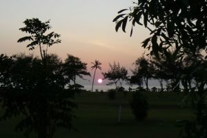 Day's end at Palolem Beach in