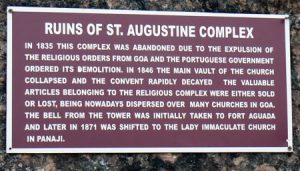 Ruins of St Augustine Complex in Old Goa near Panaji