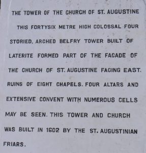 Ruins of St Augustine Complex in Old Goa near Panaji