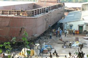 Cargo ship repairs in Panaji the