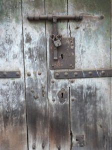 Old portal lock in Panaji