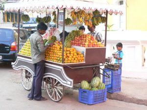 Fruit vendor in Panaji the