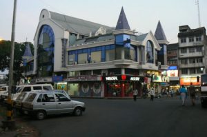 Modern shops in Panaji, the capital