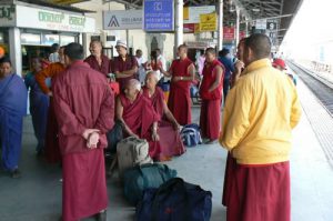 Monks from Namdroling monastery/school at