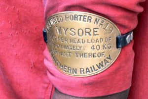 Mysore - licensed porter at train station