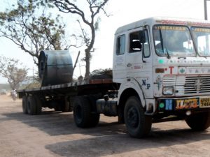 Rolled steel from the factory near