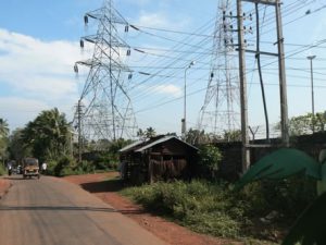 Huge power lines