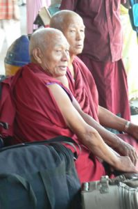 India's train system: monks