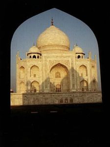 Agra Taj Mahal at sunrise