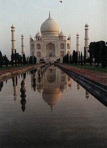 Agra Taj Mahal at sunrise