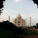 Agra Taj Mahal at sunrise