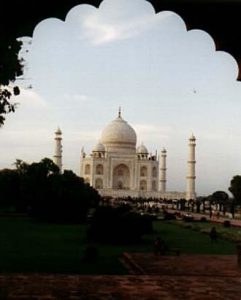 Agra Taj Mahal at sunrise