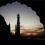 Agra Taj Mahal at sunset