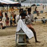 Bombay Juhu Beach haircut