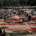 New Delhi carpets at market