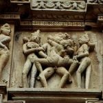 Khajuraho temple erotic detail