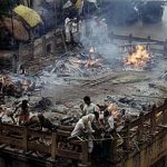 Varanasi morning cremation pyres (ghats)