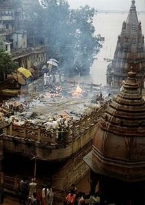 Varanasi morning cremation ghats