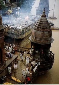 Varanasi morning cremation ghats
