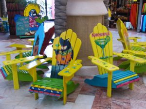 Mexico, Cancun - decorative chairs