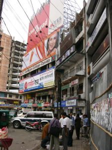 Dhaka - a busy commercial street