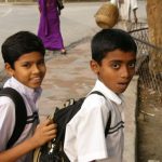 Dhaka - schoolkids after school