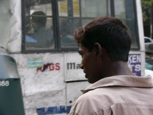 Dhaka - man by bus