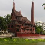 Dhaka - bizarre private 'church house' in the central city.